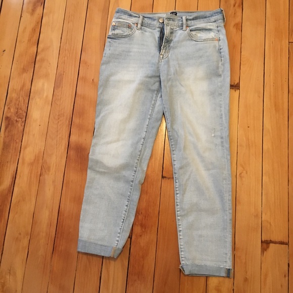 Acid Wash Gap Girlfriend Jeans - Picture 1 of 3